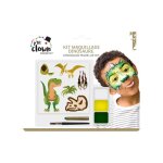 Kit maquillage avec tatouages dinosaure enfant - vert
