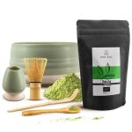 Matcha kit bio premium th� mary rose japonais 30g - accessoires matcha bol en c�ramique miet 500ml - ...