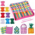 Kit de mtier  tisser pour lartisanat des enfants 7 manique mtier  tisser kits de tricot artisanat ...