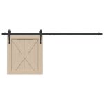 Kit mini de porte d armoire coulissante 122 cm acier au carbone