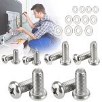 Kit de montage tv universel - zvvn - 24 pi�ces - vis m4 / m6 / m8 - acier inoxydable 304 - filetage profond ...