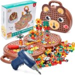 Kit de mosaique enfant puzzle 3d - montessori - ours - 203 pices - jouet ducatif avec perceuse lectronique ...