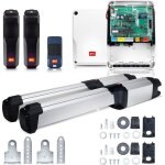 Kit motorisation portail battant - bft - phobos bt b40 - 2 tlcommandes - 230v - ouverture 110
