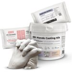 Kit de moulage � main en alginate et pl�tre avec seau et spatule - cadeau id�al pour couples amis et ...