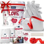 Kit moulage main couple - cadeau original saint valentin / mariage alginate inclus moule 3d