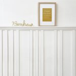 Kit de moulures murales pour tagre en bois - pin sylvestre about - izia - prt  coller et peindre ...