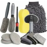 Kit de nettoyage de voiture 12 pices professionnel microfibre brosse de roue gants de lavage et ponges ... Kit de nettoyage de voiture 12 pices professionnel microfibre brosse de roue gants de lavage et ponges ...