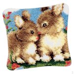 Kit crochet de verrouillage motif animal coussin 40 x 40 cm kit de bricolage