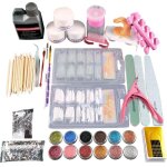 Kit dongles en acrylique - professionnel - 12 couleurs - outils de d�coration - manucure compl�te
