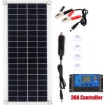 Kit de panneau solaire - 100w - 2 usb - contr�leur 30a - chargeur de batterie solaire