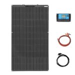 Kit de panneau solaire flexible 100w / 200w / 300w / 400w / 500w / 1000w lger et durable kit 12v 100w ...