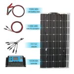 Kit de panneau solaire flexible sortie 12v convient pour bateau voiture camping - car syst�me solaire ...