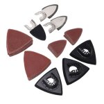 Kit de patins de pon�age pour outils oscillants - shipenophy - 6 patins - 100 papiers de verre - acier ...