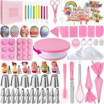 Kit de p�tisserie complet avec plateau tournant et douilles - 320 ustensiles pour la cr�ation gourmande ...