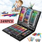 Kit peinture dessin - 149 pi�ces - multicolore - crayons marqueurs pastels