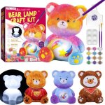 Kit de peinture ours veilleuse 3d lampe cadeau fille garcon 6 7 8 9 10 11 ans loisir cr�atif bricolage ...