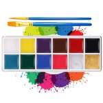 Kit de peinture pour le visage avec pinceaux palette de maquillage professionnelle pour le visage et ...