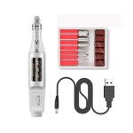Kit perceuse � ongles �lectrique acrylique / gel vitesse r�glable manucure / p�dicure - blanc