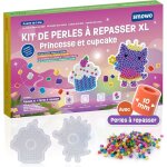 Kit de perles � repasser 10 mm avec plaques princesse et cupcake - kit cr�atif avec 2 plaques perles ...