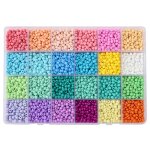 Kit de perles de rocaille en verre 4mm 3600pcs / b bdh206 - d03