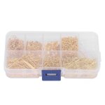 Kit pices de fabrication de bijoux de boucle doreille anneau cha?ne de queue crochet doreille or