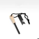 Kit - pierre � feu de survie - barre magn�sium tendre - 15 000 utilisations - accessoire camping survivalisme ...