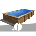 Kit piscine bois gr� lemon 375 x 200 x 068 m + douche