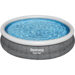 Kit piscine hors sol autoportante bestway - fast set? - 366x76cm - ronde (livre avec une pompe et cartouche ...