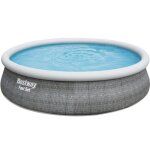 Kit piscine hors sol autoportante bestway - fast set - 457 x 107 cm - ronde (livre avec une pompe de ...