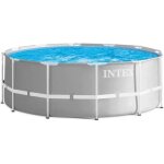 Kit piscine hors sol tubulaire intex - pris frame - 366 x 122 cm - ronde (livre avec pompe et chelle) ...