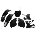 Kit plastique moto - ufo - yamaha yz 125 / 250 - noir - 2006 - 2014