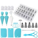 Kit poche � douille - professionnel - 79 pcs - acier inoxydable - facile � utiliser - d�coration g�teaux ...