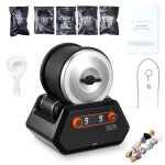 Kit de polisseuse à roche - duoku - machine à polir les roches de 4 lb - 9 réglages de vitesse - minuterie ... Kit de polisseuse à roche - duoku - machine à polir les roches de 4 lb - 9 réglages de vitesse - minuterie ...