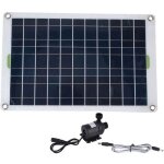 Kit de pompe eau solaire fontaine submersible 800l / h avec panneau solaire 50w idal pour tang et piscine ... Kit de pompe eau solaire fontaine submersible 800l / h avec panneau solaire 50w idal pour tang et piscine ...