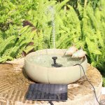 Kit de pompe  eau solaire  monter soi - mme fontaine  eau solaire avec 4 buses fontaine dextrieur ...