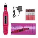 Kit ponceuse electrique lime ongles portable avec 6 forets  tige pour des dbutantes salon et maison ...