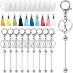 Kit de fabrication de porte - clés - porte - clés diy 10 tiges de porte - clés perlées 10 pompons 10 ... Kit de fabrication de porte - clés - porte - clés diy 10 tiges de porte - clés perlées 10 pompons 10 ...