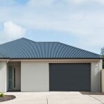 Kit porte de garage onil sectionnelle moteur: somfy 600 rts 200cm x 300cm anthracite - finition lisse ...