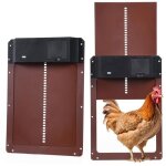 Kit de porte de poulailler automatique - largeight - minuterie - capteur de lumire - couleurs multiples ...
