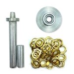 Kit pose - ?illets pour bche : installation facile et rapide - diamtre 20 mm - 10 oeillets gris
