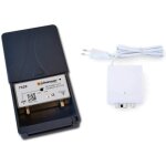 Kit pramplificateur d?antenne tv johansson pour tnt hd avec filtre 5g lte actif et avec alimentation. ...