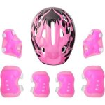 Kit de protections pour enfants - inlzdz - rose - casque genouillres coudires protge - poignet rose#m ...