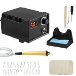 Kit de pyrogravure - duoku - temprature rglable - avec affichage stylo pyrogravure - pour projets de ...