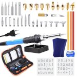 Kit de pyrogravure sur bois - ynkkvre - 36 pices - temprature rglable - poigne isole