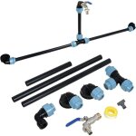 Kit de raccordement 2 cuves eau 1000 l ibc s60x6 / s60x6 adaptateur ibc pour 2 r�servoirs ibc c�te � ...