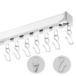 Kit de rail de rideau plafond pliable - vevor - 54 mètres - système de rails de plafond coulissants pour ... Kit de rail de rideau plafond pliable - vevor - 54 mètres - système de rails de plafond coulissants pour ...