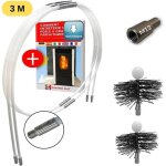 Kit de ramonage - 3 mtres - poles pellets et granuls - shaffer pro ? nettoyez facilement sans risque ...