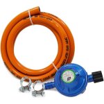 Kit rgulateur de gaz pour bouteille de butane de camping + tube 15 m + 2 rondelles