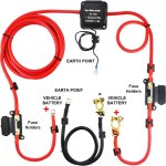 Kit de relais de charge fractionn�e - duoku - isolateur de batterie double automatique 2 m 12 v - vsr ...