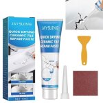 Kit de r�paration de carrelage en c�ramique pour lavabo baignoire blanc en c�ramique pour r�parer les ...